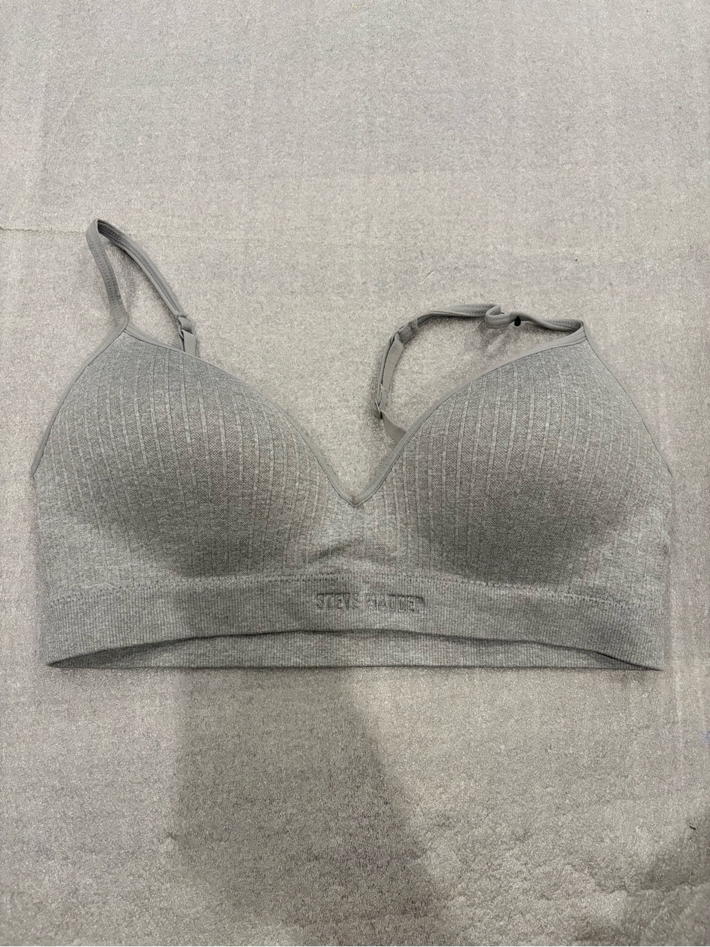 Steve Madden Light Gray Seamless Padded Wireless Bra